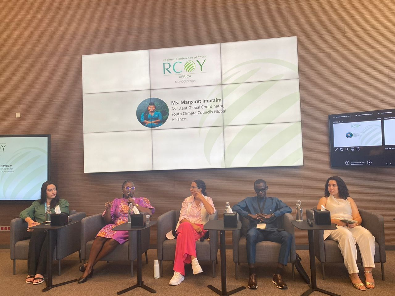 Margaret speaks on a panel session on climate vulnerabilities amongst African Youth