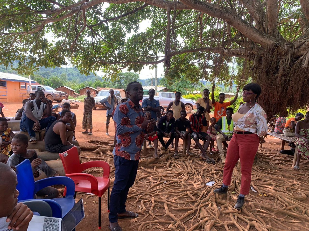 Margaret engages the grassroots on the effects of mining on their sustenance and wellbeing of their communities