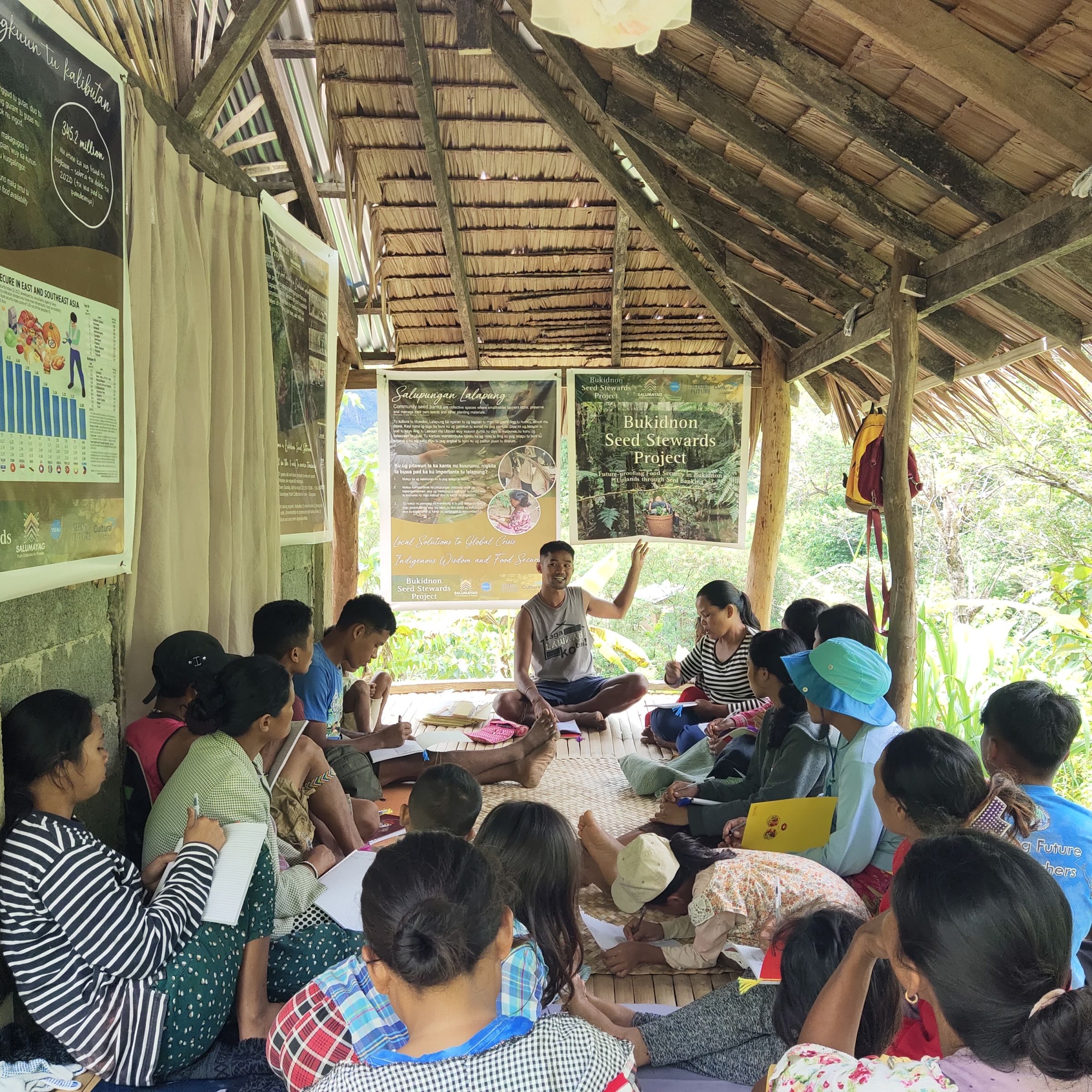 Seed saving class with partner farmers.