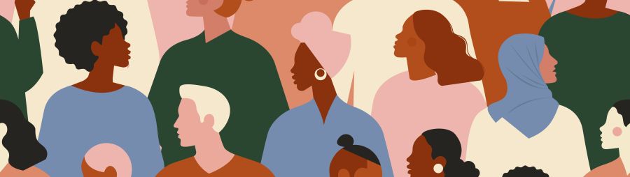 Illustration of many people