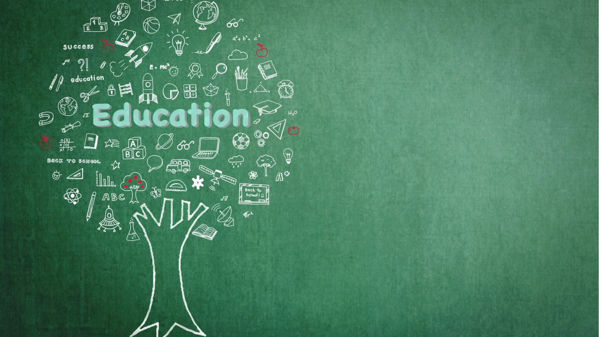 education with images on tree illustration