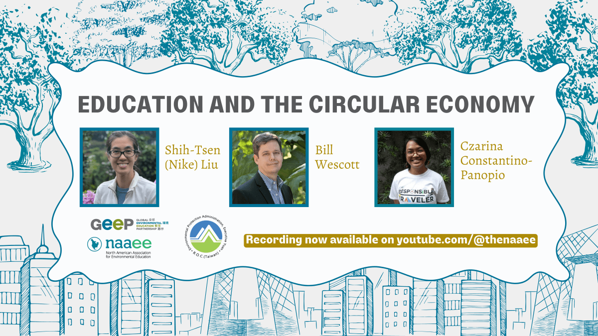 Circular Economy Webinar slide showing speakers who contributed to the discussion.