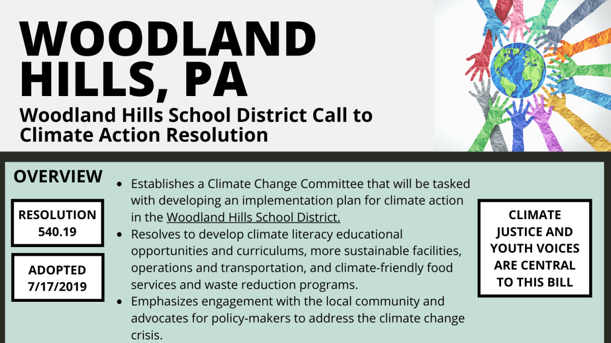 Woodland Hills School District Call to Climate Action Resolution