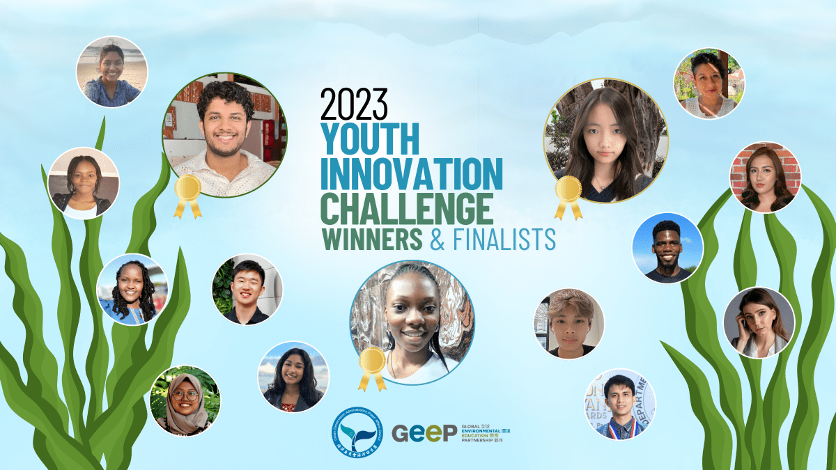 Graphic for the winners and finalists of the Youth Innovation Challenge, featuring photos of each honoree.