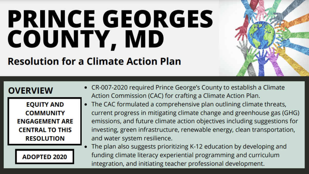 Prince George's County Climate Action Plan