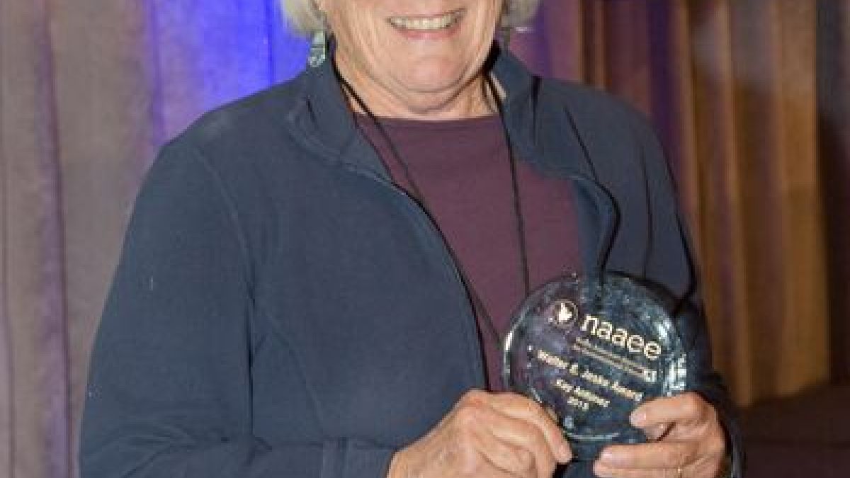 California Educator Kay Antunez Receives NAAEE's Highest Honor, the Walter E. Jetske Award, at NAAEE's 2015 Annual Conference in San Diego, CA. 