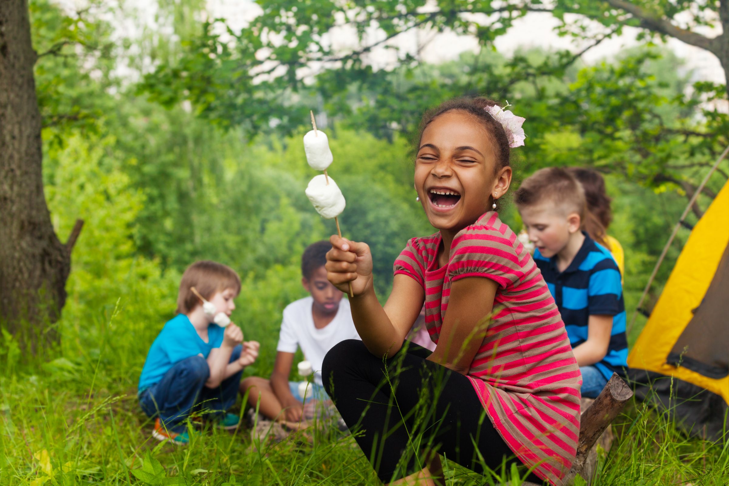 Children playing outdoors