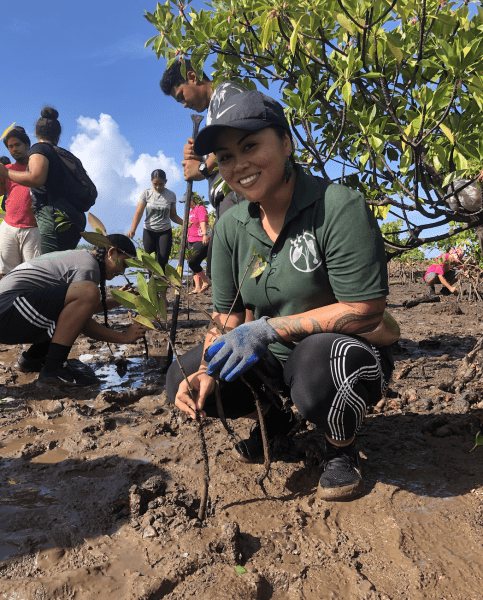 Sabrina Sulaui-Mahuka mangrove restoration