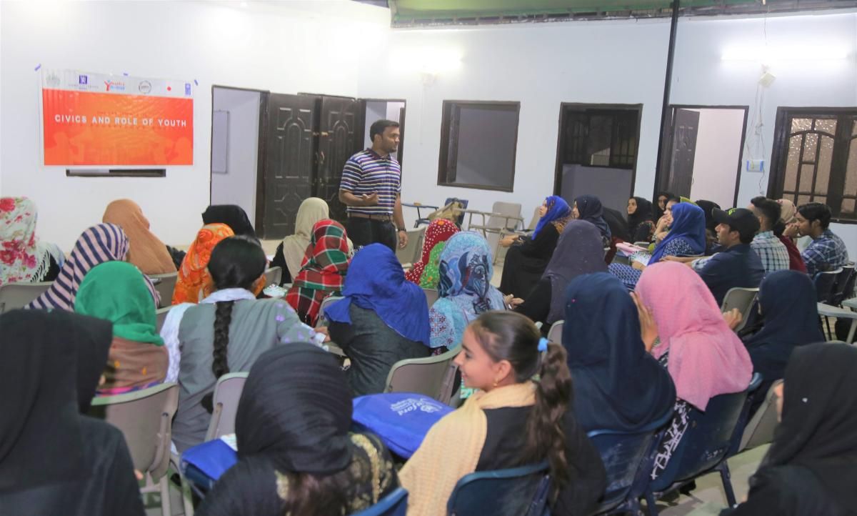 Taimoor Siddiqui in classroom