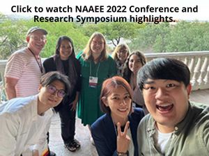 A group of smiling faces from the GEEP meeting at NAAEE 2022.