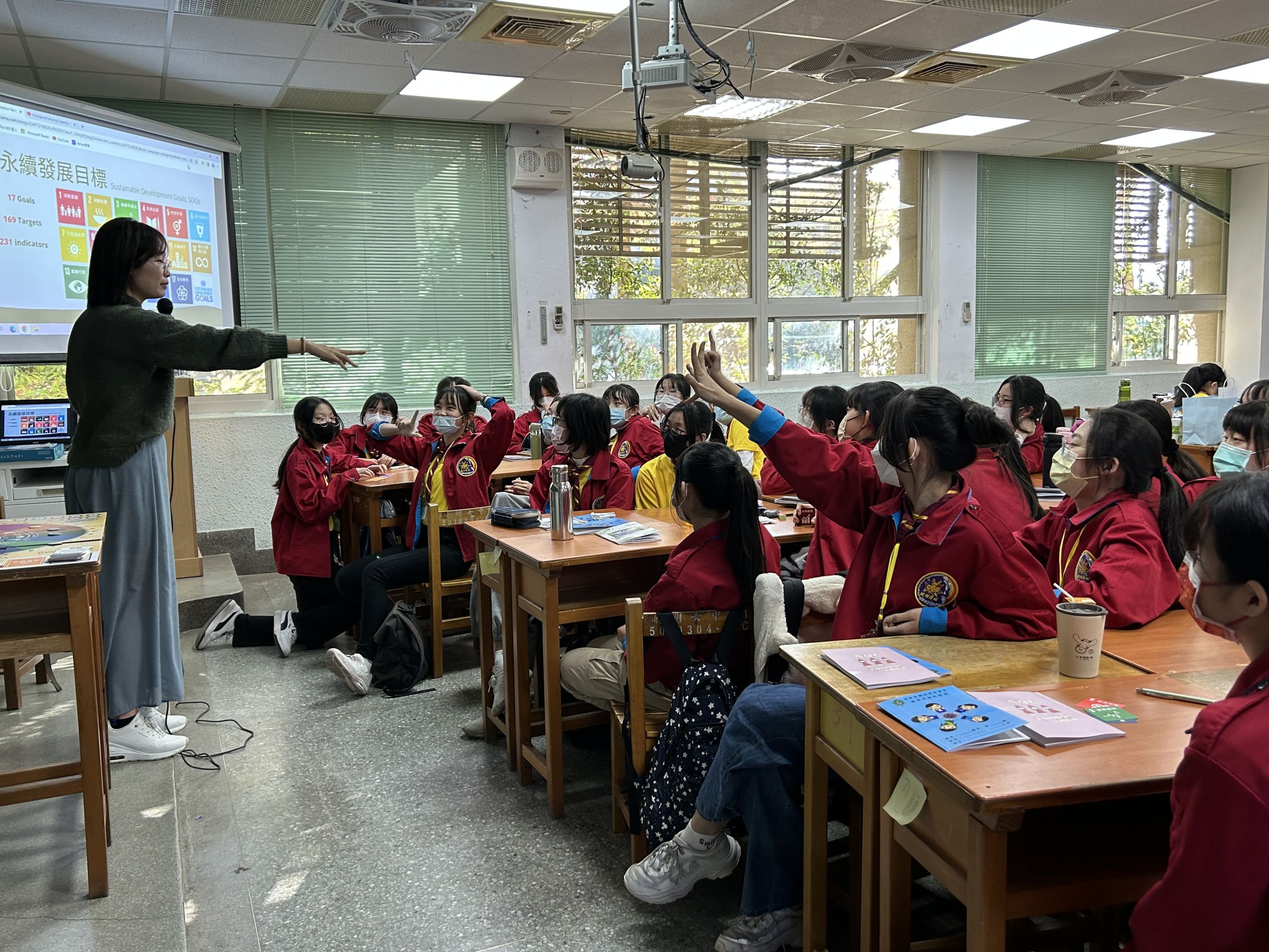 SDG training course for female high school students. Credit: Meng-Hui Lin. 