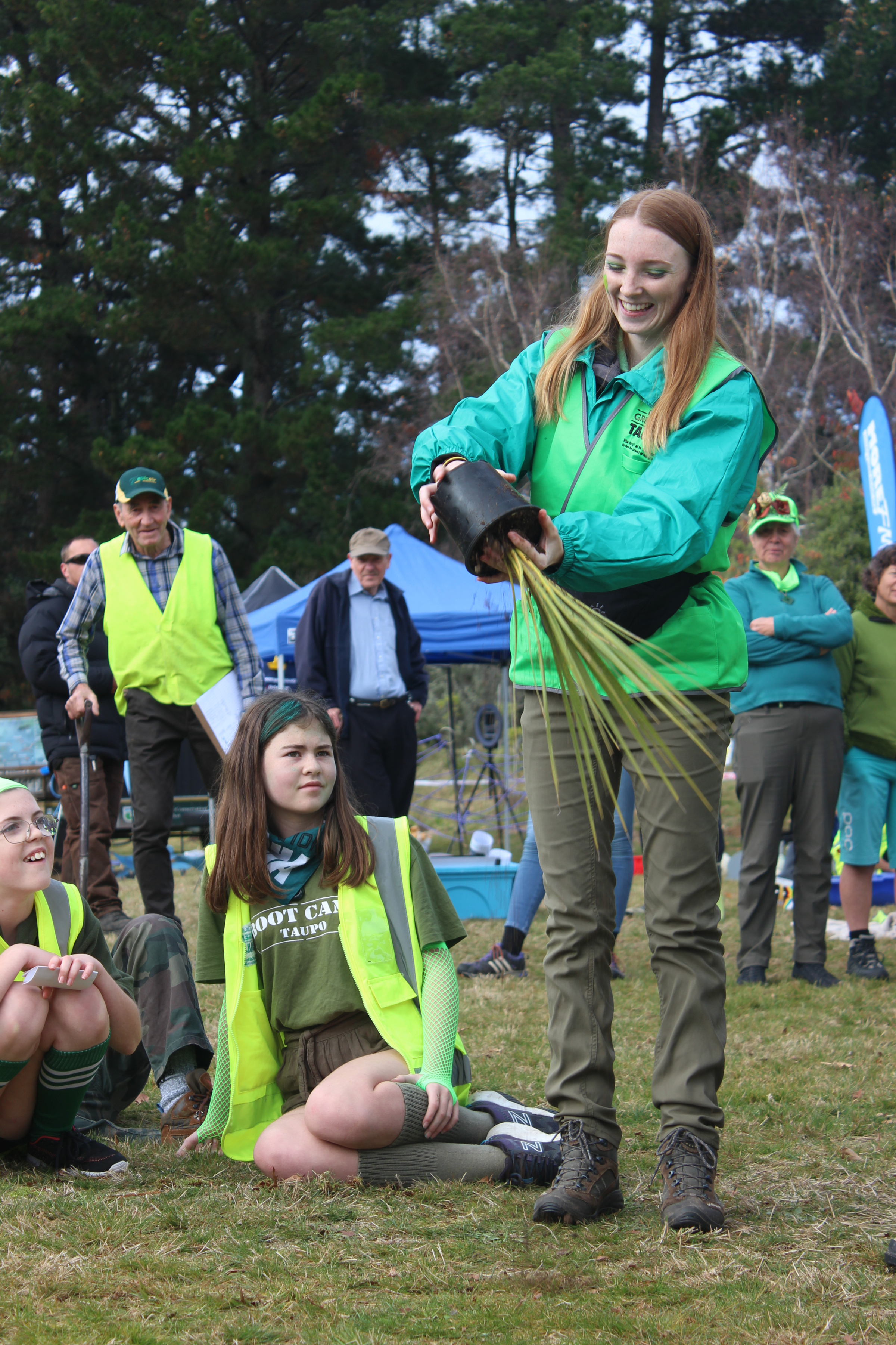 Greening Taupō Day 2021 Planting Demonstration. 