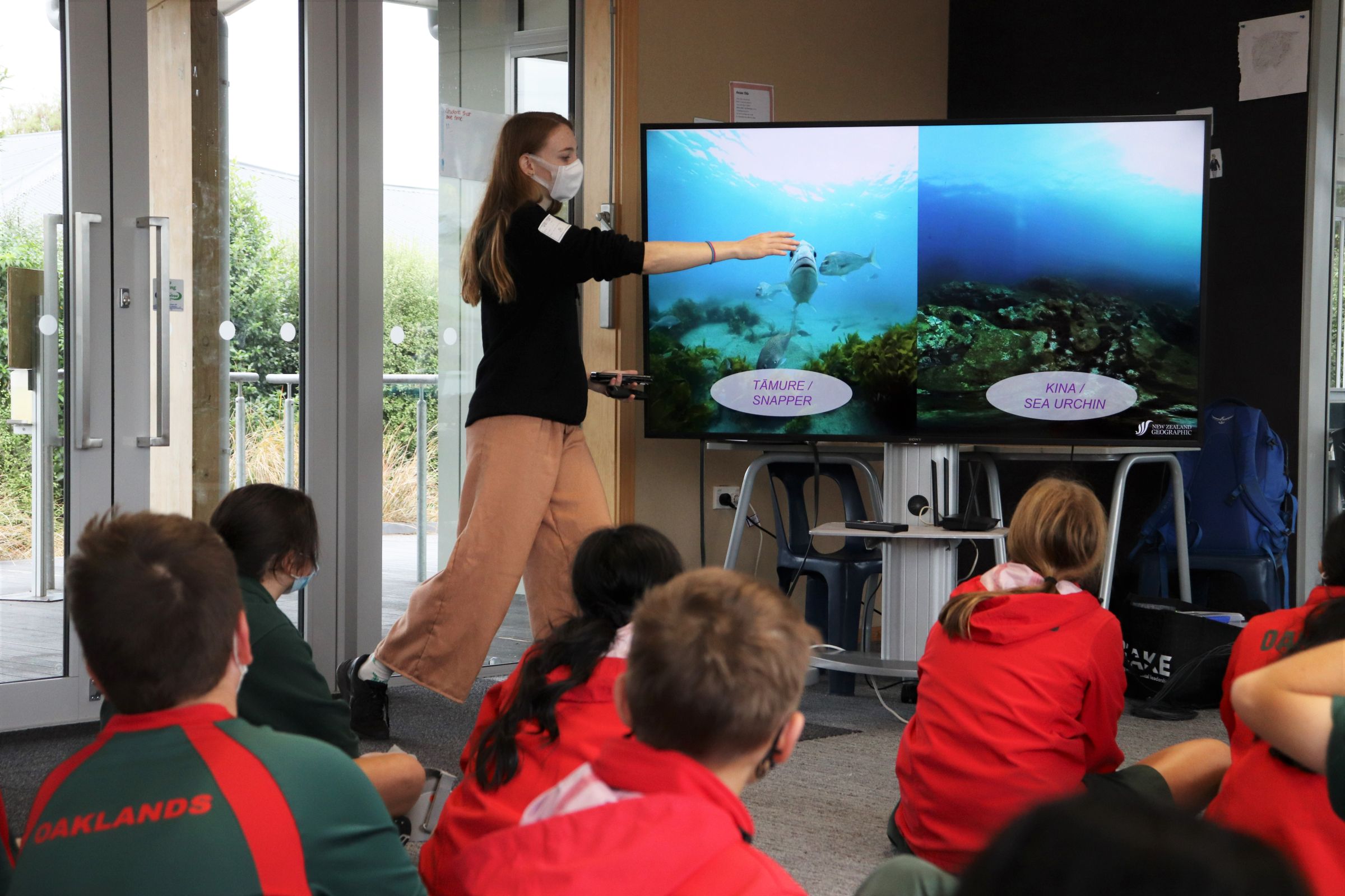 NZ-VR Virtual Reality Underwater session in school 2022. 