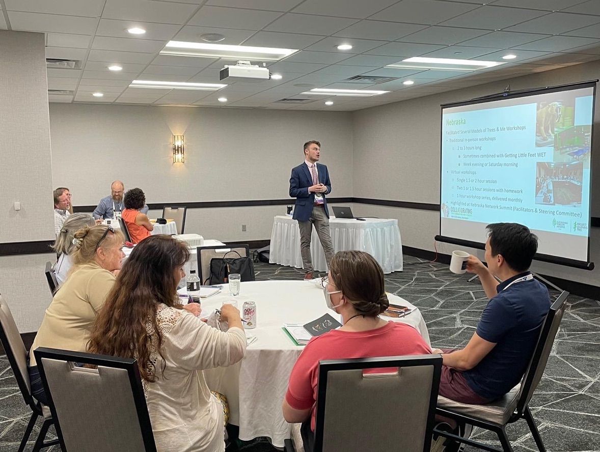 Jack presents a session at the 2022 National Project Learning Tree Conference in Madison, Wisconsin.