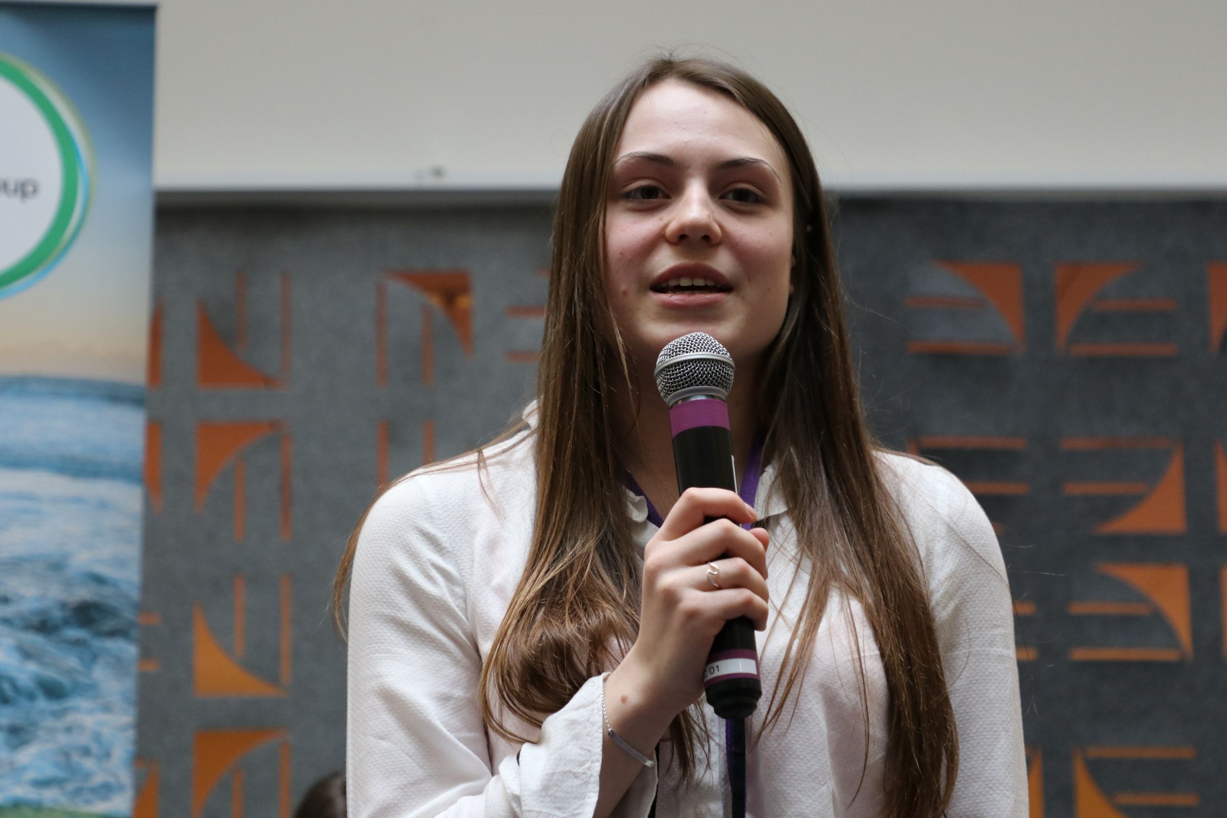 Amy gives a speech to DEFRA about how youth-led environmental education plays a part in behavioural change