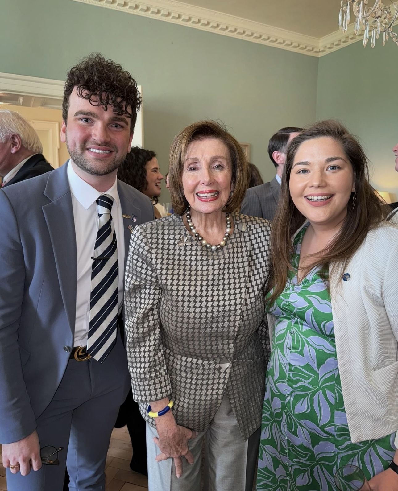 Luke pictured with Former Speaker of the House Nancy Pelosi 