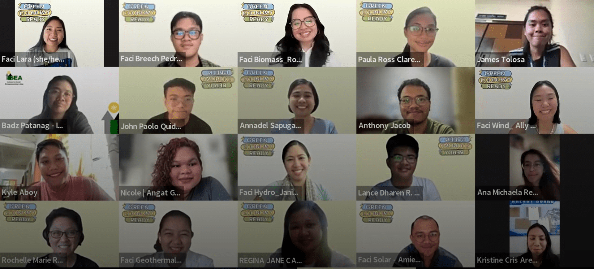 A screenshot from a Zoom meeting