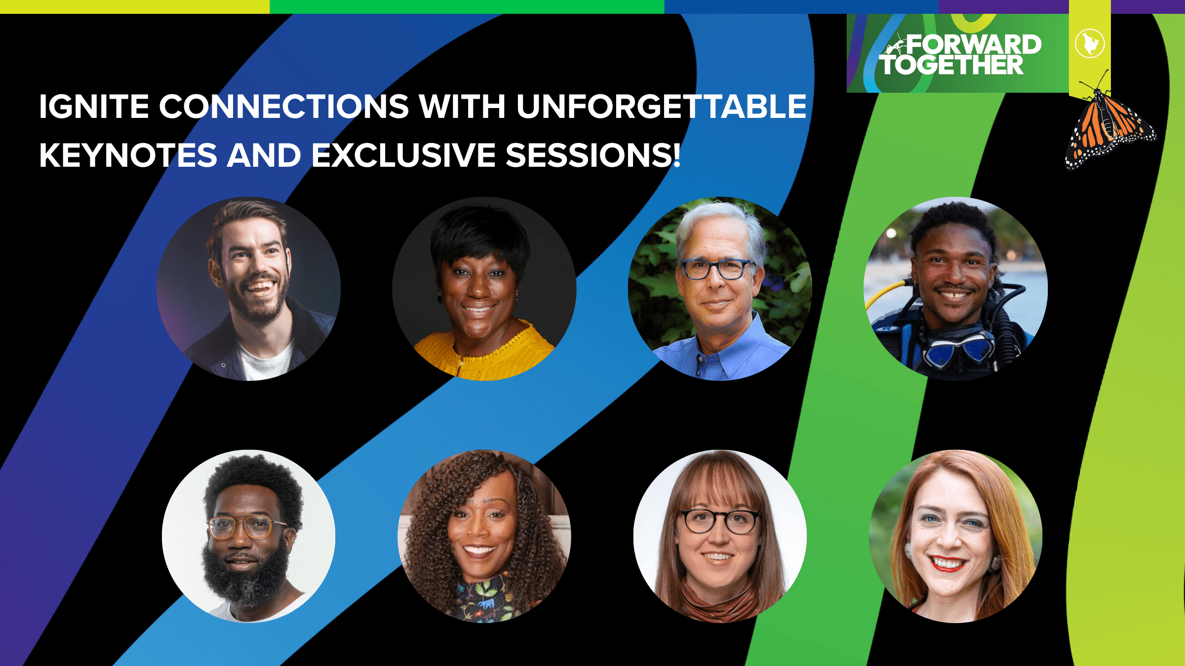 Eight keynote speakers from the NAAEE 2025 Conference